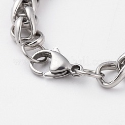 Anlaufgeschützte Unisex-Weizenkettenarmbänder aus 304 Edelstahl&nbsp;BJEW-JB04778