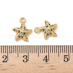 Adornos de latón micropavé de circonia cúbica&nbsp;KK-C099-01B-G