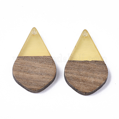 Colgantes de resina y madera de nogal&nbsp;RESI-S358-23D