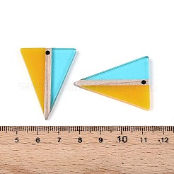 Colgantes de resina y madera transparentes&nbsp;RESI-T057-76