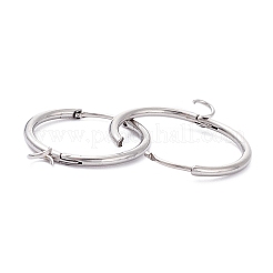 Orecchini a cerchio huggie in acciaio inossidabile 201 resistenti all'ossidazione&nbsp;STAS-P283-01N-P