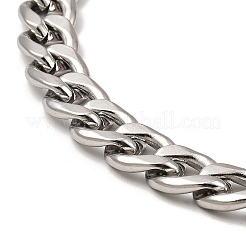 Collana a catena cubana in acciaio inossidabile 304 anti-ossidazione&nbsp;BJEW-B072-04P