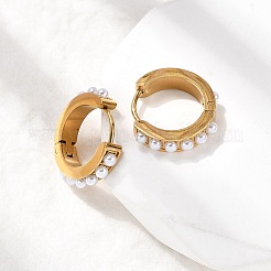 Pendientes de aro de acero inoxidable 304&nbsp;EJEW-K268-39G