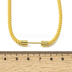 Fabrication de colliers en cordon Milan en nylon rond de 3 mm&nbsp;NJEW-H091-01G-31