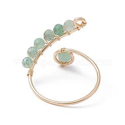 Ringe aus gemischten natürlichen Edelsteinen&nbsp;RJEW-JR00584-01