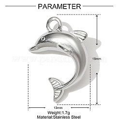 Anhänger aus Edelstahl 304&nbsp;STAS-OY001-01P