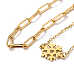 304 Edelstahl-Büroklammerketten & Kabelketten-Armbandsets&nbsp;AJEW-U005-05D-G