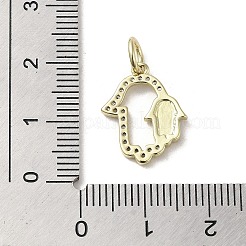 Colgante micropavé cubic zirconia de latón&nbsp;KK-E092-24G-02
