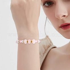 20 pièce de perles européennes en quartz rose naturel&nbsp;G-SP0001-01B-04