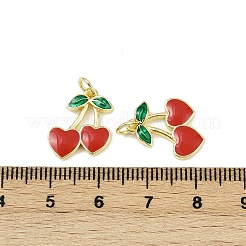 Ciondoli smaltato in ottone&nbsp;KK-H072-18G-02