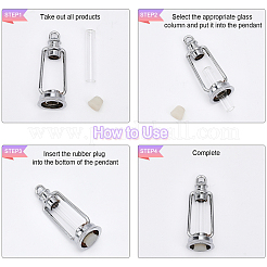 4 Satz Glasanhänger in 4 Stilen&nbsp;GLAA-CA0001-50