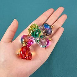 5 pz 5 colori placcatura in vetro k9 pendenti&nbsp;EGLA-SZ0001-33