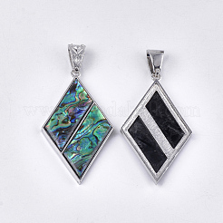 Abalone Muschel / Paua Muschel Anhänger&nbsp;RESI-S376-01