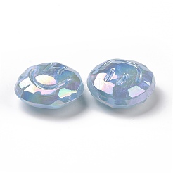Perles acryliques placage irisé arc-en-ciel&nbsp;LS-OACR-A010-05C