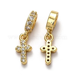 Messing mikro pflastern kubik zirkonia europäisch baumeln charme&nbsp;ZIRC-H119-01G