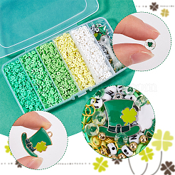 DIY-Armband-Sets zum Thema St. Patrick's Day aus Emaille- und Polymer-Tonperlen&nbsp;DIY-SP0002-54
