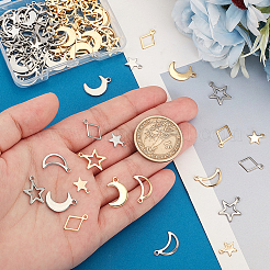 100 Stück 10 Stile 304 Edelstahl-Charms&nbsp;STAS-PH0006-17