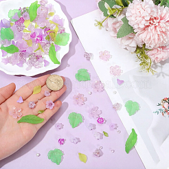 Kits de accessoires de fleurs en feuilles à faire soi-même&nbsp;DIY-PA0001-64B