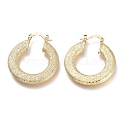 Orecchini a cerchio in ottone&nbsp;EJEW-P264-A14-G