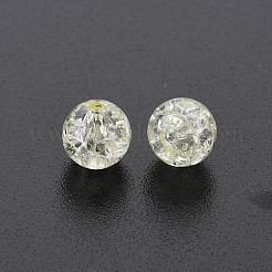 Perles en acrylique transparentes craquelées&nbsp;MACR-S373-66-N01