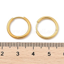 PVD-Vakuum-Beschichtung 304 Edelstahl Huggie Creolen für Damen&nbsp;LS-EJEW-F280-07C-G
