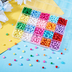 1000pcs 20 Farben undurchsichtige Acrylperlen&nbsp;MACR-TA0002-19