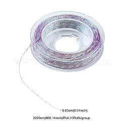 10 rotolo di fili di poliestere metallizzato a 3 capi&nbsp;MCOR-YW0001-03B