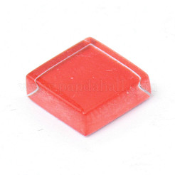 Platz transparente Glas Cabochons&nbsp;GLAA-WH0233-61C