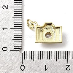 Colgante micropavé cubic zirconia de latón&nbsp;KK-Q098-36G-C01