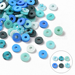 Chapelets de perle en pâte polymère manuel&nbsp;CLAY-R089-6mm-T02B
