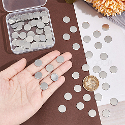 120 Stück 304 Edelstahl-Stanzrohling-Tag-Cabochons&nbsp;STAS-UN0055-71A
