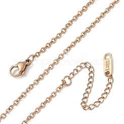 Collares de cadena de cable de acero inoxidable 304 de 2 mm para mujer&nbsp;SA-CBACA62-01RG