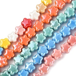 1 brin de perles en porcelaine faites à la main&nbsp;PORC-YW0001-36