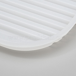 Rechteck mit Streifengriff Essteller Silikonformen&nbsp;X-DIY-L021-55