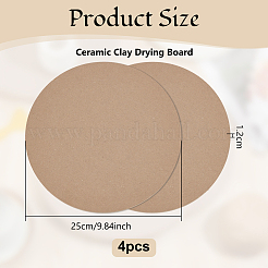 Planches rondes en bois MDF&nbsp;TOOL-WH0059-076B