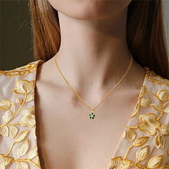 10pcs pendentifs en zircone cubique en laiton clair&nbsp;ZIRC-HS0001-19