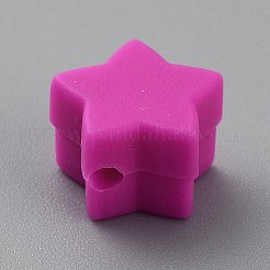 Perles focales en silicone étoile&nbsp;SIL-TAC0008-08C