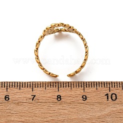 Anelli con polsino in acciaio inossidabile smaltato 304 per donna&nbsp;RJEW-F194-02G