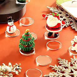 60 Stück Acryl flache runde Actionfiguren-Display-Basen&nbsp;KY-FG0001-10