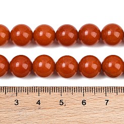 Gefärbt natürlichen weißen Jade Perlen Stränge&nbsp;GG-CBAD029-A03-10mm
