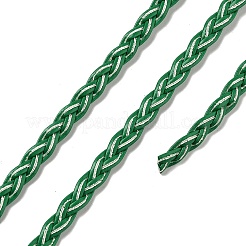 Cordón trenzado de cuero de PU de 3 capa&nbsp;OCOR-Q059-01M