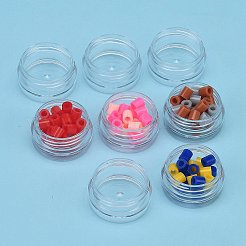3 g Plastik leere tragbare Gesichtscreme Glas&nbsp;X-MRMJ-WH0020-01B