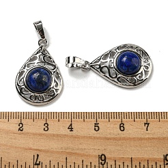 Natürlich gefärbte Lapislazuli-Anhänger&nbsp;G-Q158-05P-13