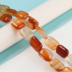 Chapelets de perles rouges en agate naturelle&nbsp;G-K357-D04-01