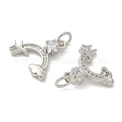 Colgante micropavé cubic zirconia de latón&nbsp;KK-Z120-30P
