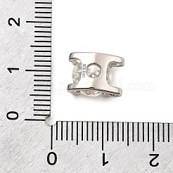 925 ovales Gliederglied aus Sterlingsilber mit Kristall-Moissanit-Strass&nbsp;STER-D308-04P