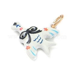 Laiton avec pendentifs en émail&nbsp;KK-CBAF749-03E