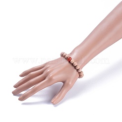 Legno perline bracciali tratto&nbsp;BJEW-JB05020-04