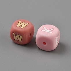 Würfel mit Buchstaben a~z-Muster&nbsp;SIL-WH0014-59