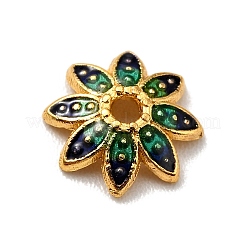 Emaille-Perlenkappen aus mehreren Blütenblättern&nbsp;X-FIND-G029-02G